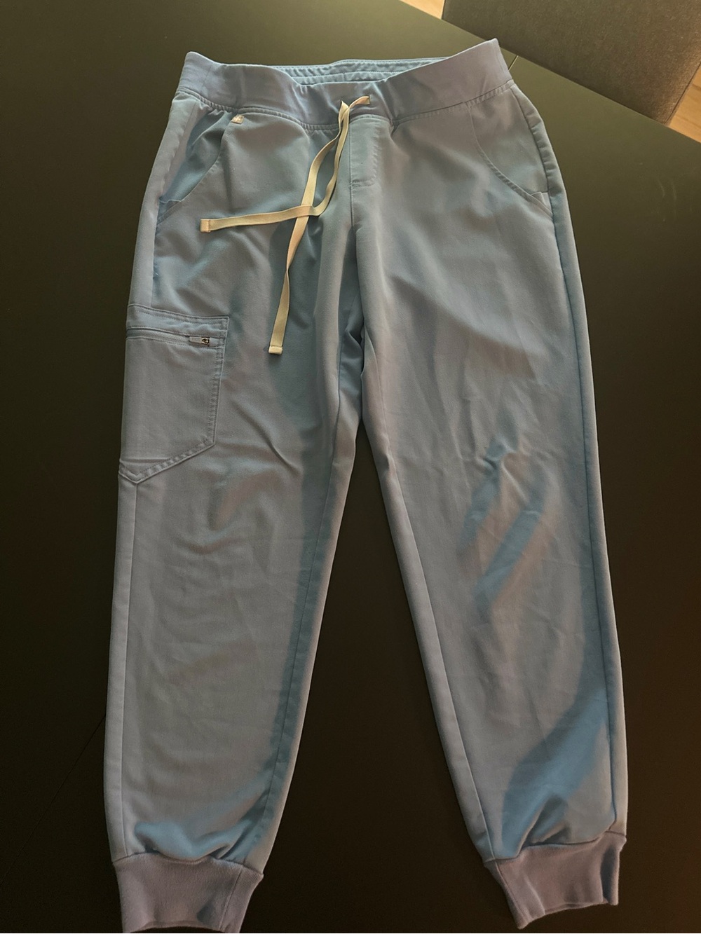FIGS women’s Zamora jogger scrub pant Ceil Blue M petite